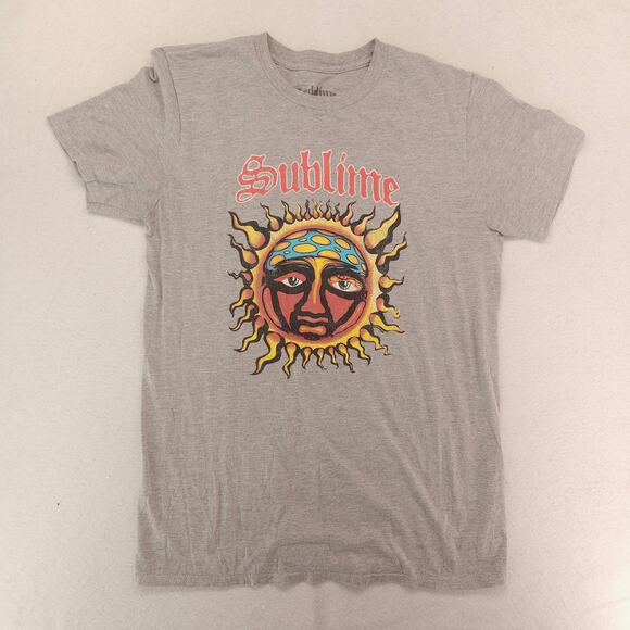Sublime Casual Graphic Crew Neck Short Sleeve T Shirt Womens Size Large L Gray - Picture 2 of 9
